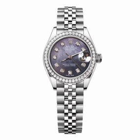Rolex Datejust 26mm - Ref: 79160 - Black Mother-of-Pearl Diamond Dial, Stainless Steel Jubilee Bracelet Women's Watch