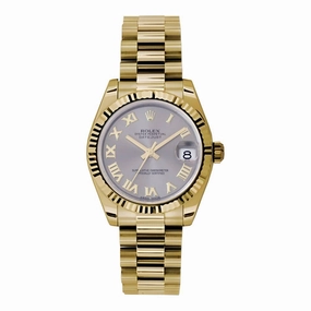 Rolex Datejust 31mm - Ref: 178278 grp - Grey Dial, 18K Yellow Gold President Bracelet Women's Watch