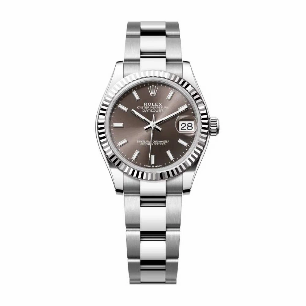Rolex Datejust 31mm - Ref: 278274-0015 - Dark Grey Stick Dial, Stainless Steel Oyster Bracelet Women's Watch