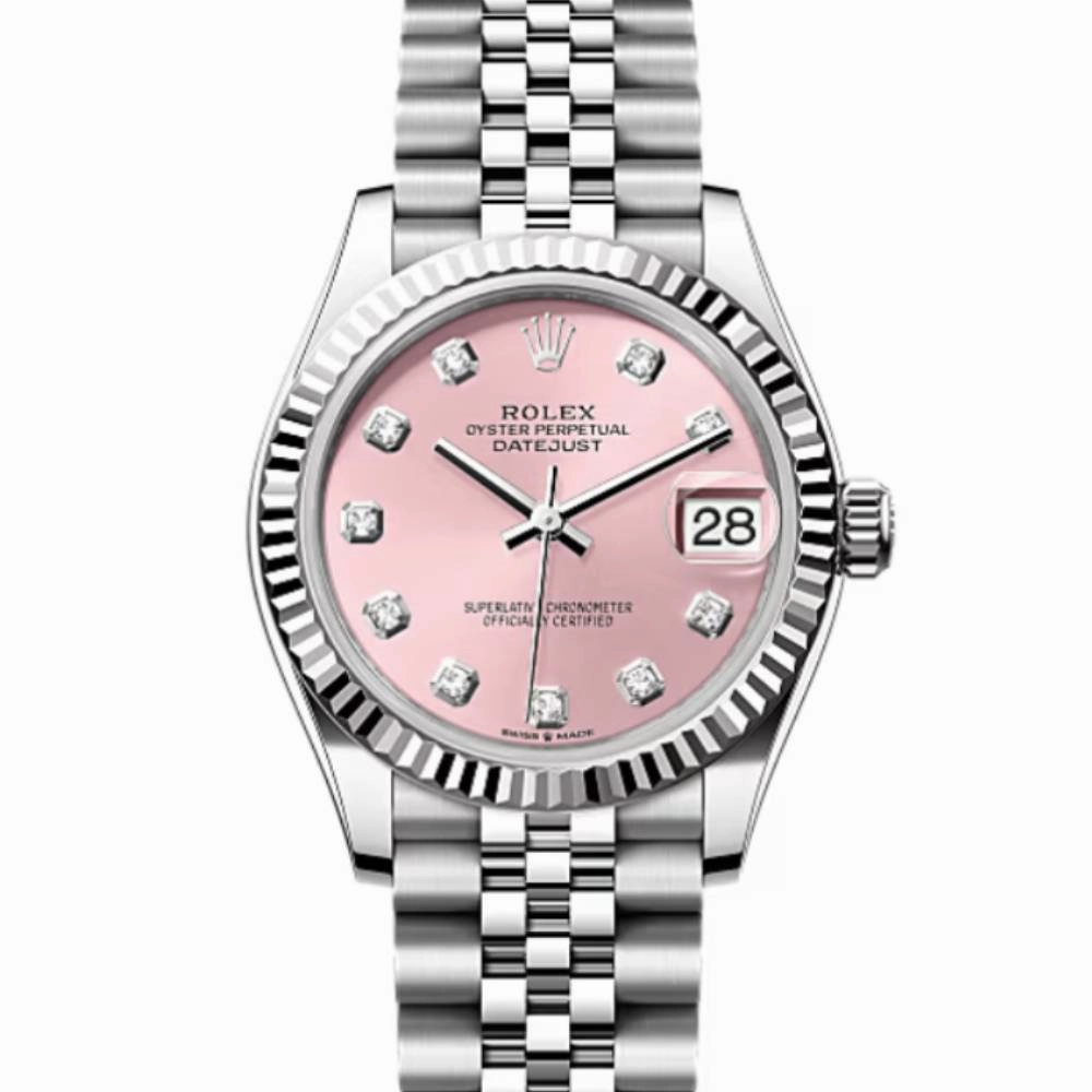Rolex Datejust 31mm - Ref: 278274-0032 - Pink Diamond Dial, Stainless Steel Jubilee Bracelet Women's Watch