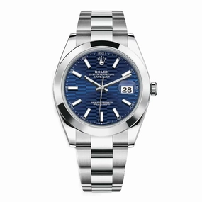 Rolex Datejust 41mm - Ref: 126300 - Blue Dial, Stainless Steel Oyster Bracelet Men's Watch
