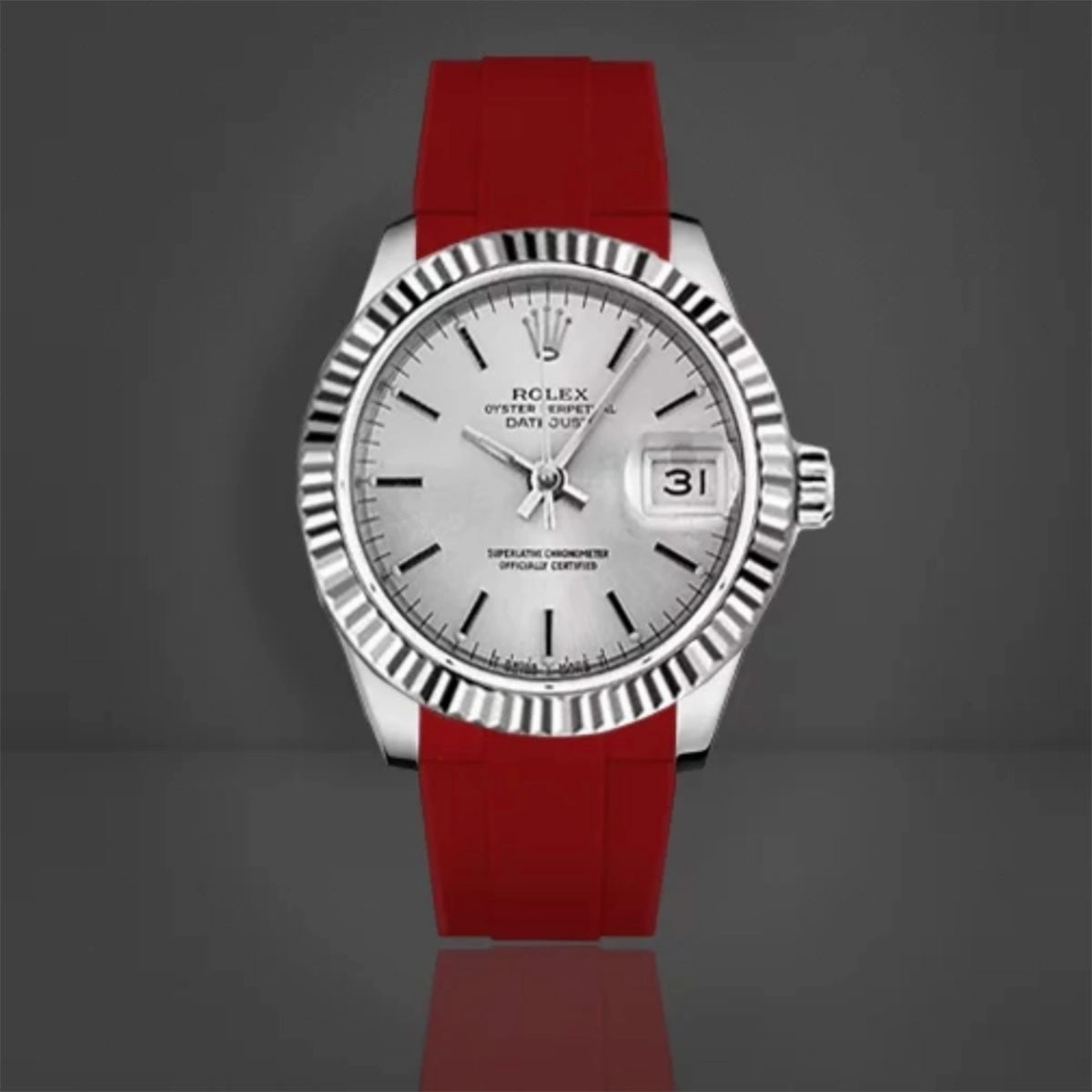 Rolex Jubilee / President Bracelet - Rubber B strap for Oyster Perpetual / Datejust 31mm - Tang buckle series