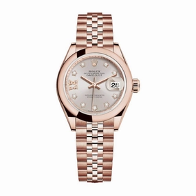 Rolex Lady Datejust 28mm - Ref: 279165-0006 - Sundust Dial, 18K Rose Gold Jubilee Bracelet Women's Watch