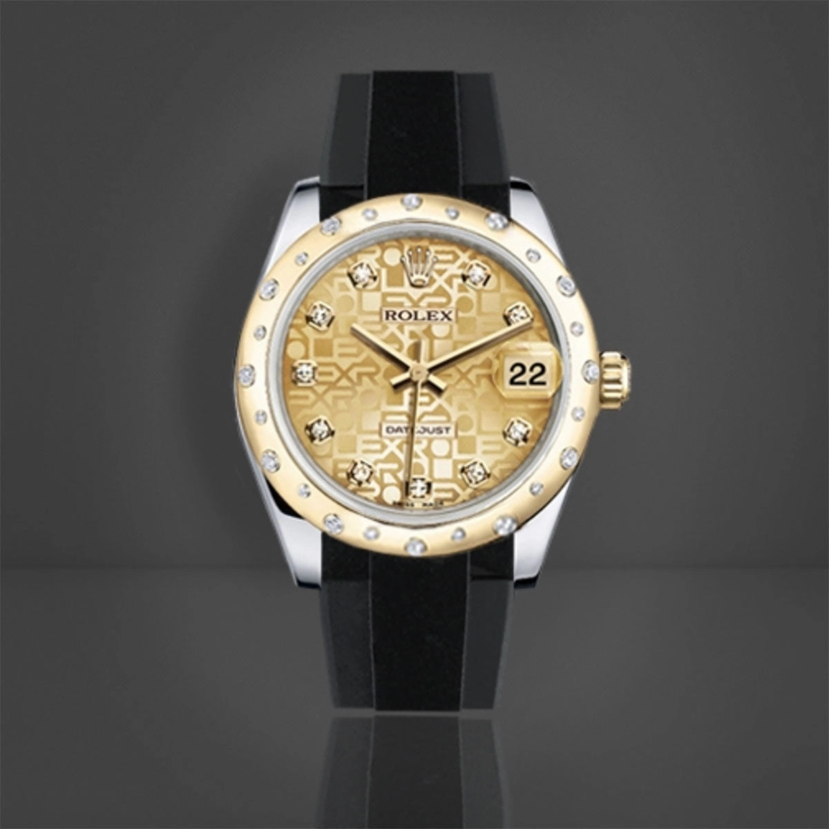 Rolex Oyster Bracelet - Rubber B strap for Oyster Perpetual / Datejust 31mm - Classic Series