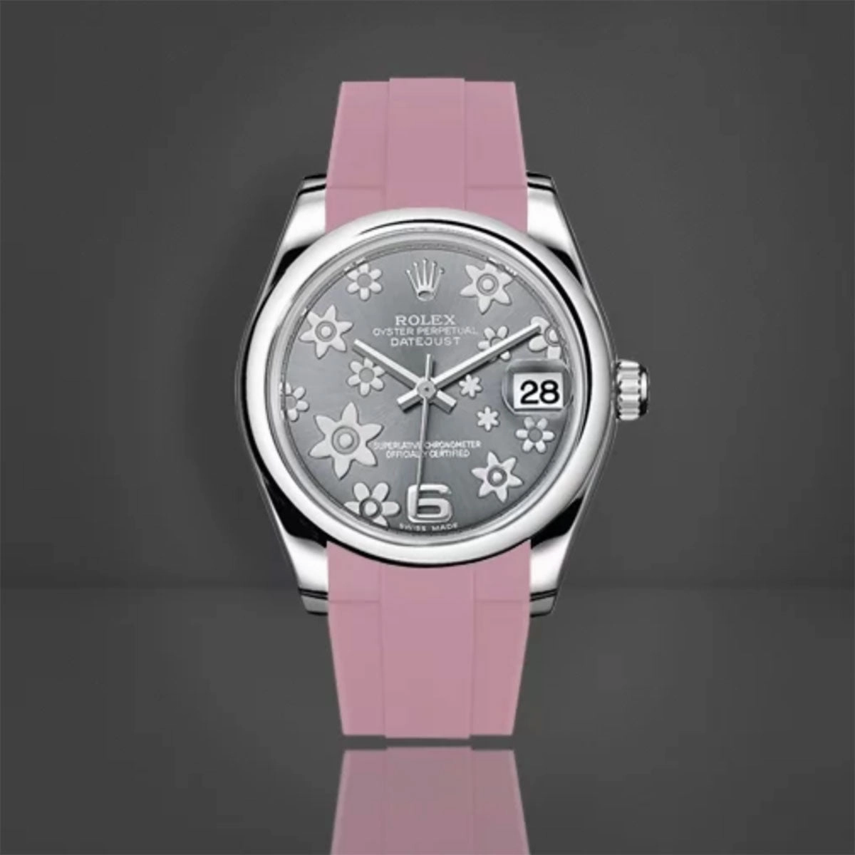 Rolex Oyster Bracelet - Rubber B strap for Oyster Perpetual / Datejust 31mm - Tang buckle series