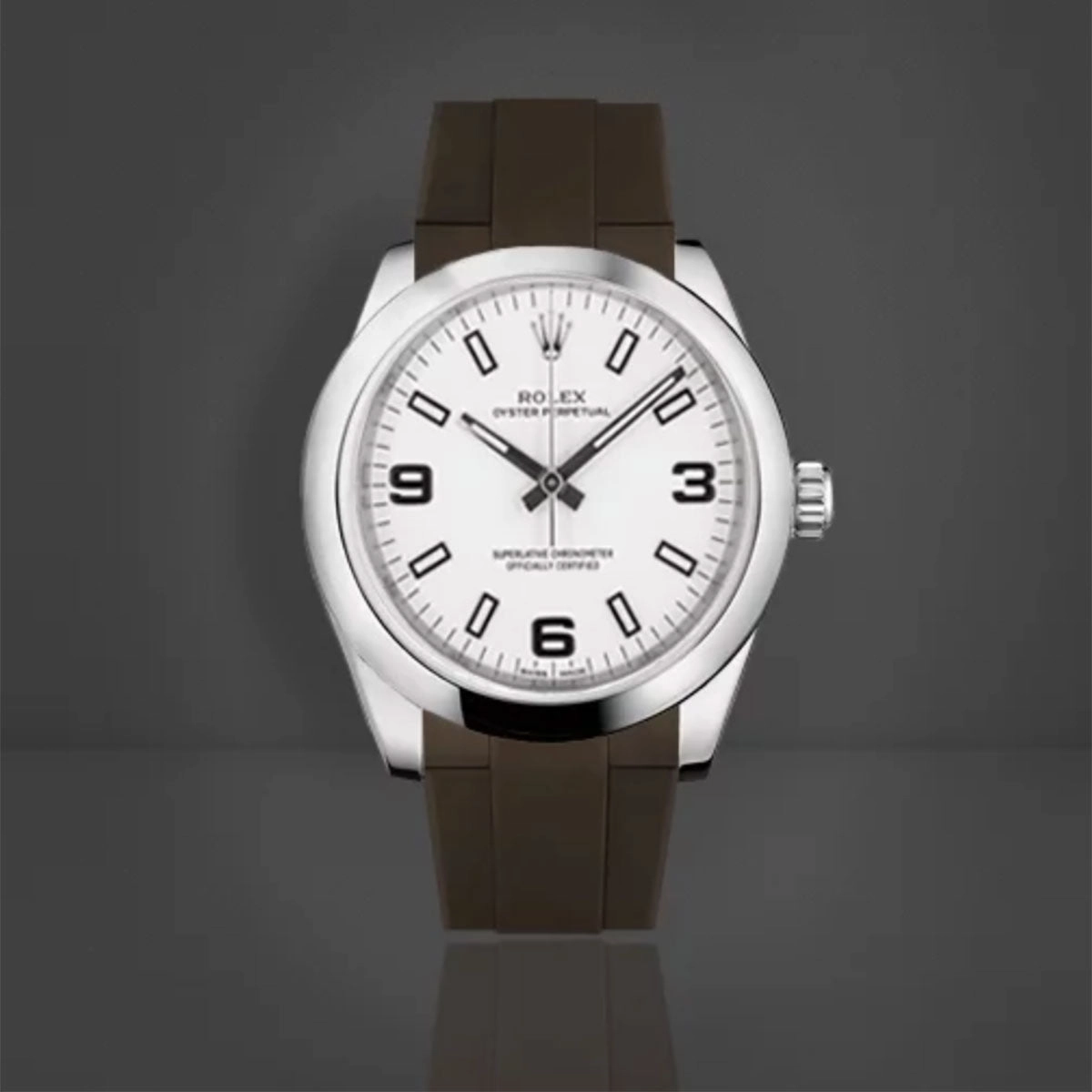Rolex Oyster Bracelet - Rubber B strap for Oyster Perpetual / Datejust 31mm - Tang buckle series