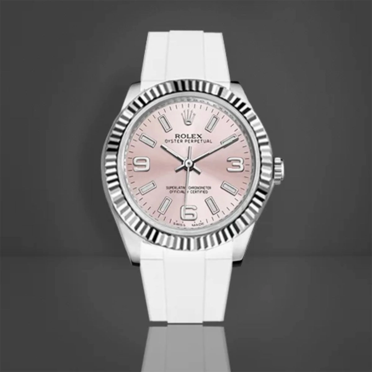 Rolex Oyster Bracelet - Rubber B strap for Oyster Perpetual / Datejust 31mm - Tang buckle series