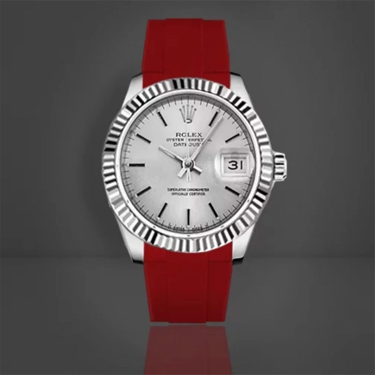 Rolex Oyster Bracelet - Rubber B strap for Oyster Perpetual / Datejust 31mm - Tang buckle series