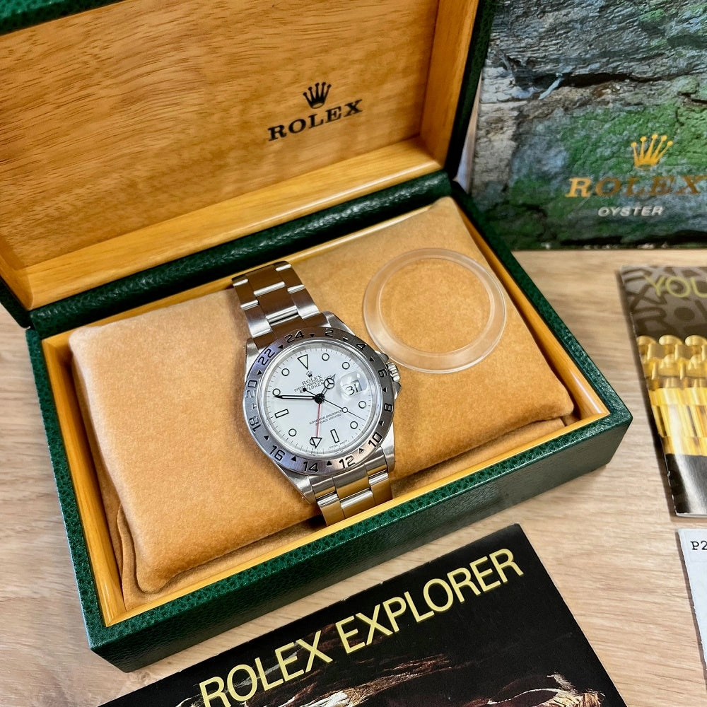 Rolex Watch 16570 Mens Pre Owned Oyster Perpetual Explorer II GMT Papers (2000) RW0623