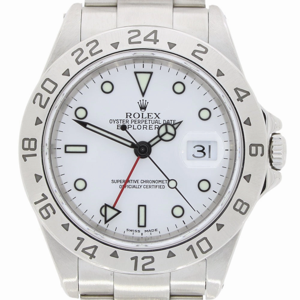 Rolex Watch 16570 Mens Pre Owned Oyster Perpetual Explorer II GMT Papers (2000) RW0623