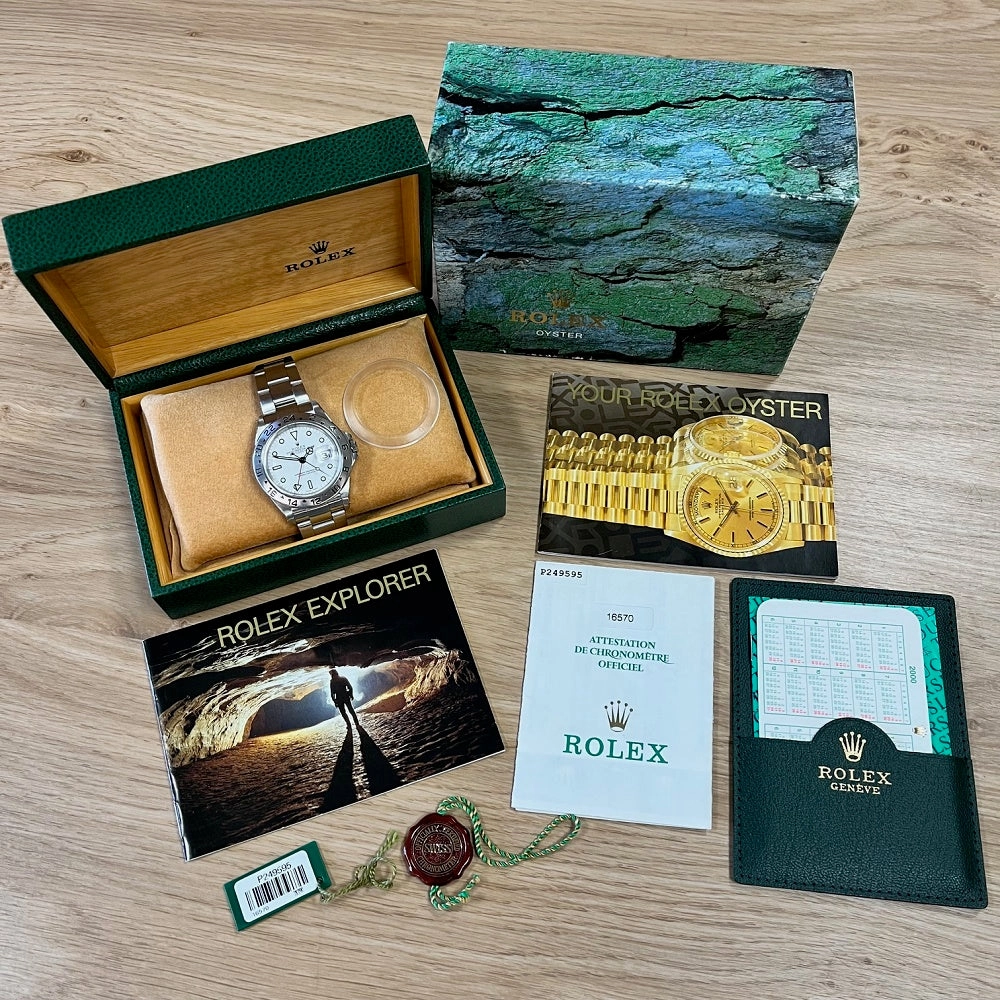 Rolex Watch 16570 Mens Pre Owned Oyster Perpetual Explorer II GMT Papers (2000) RW0623