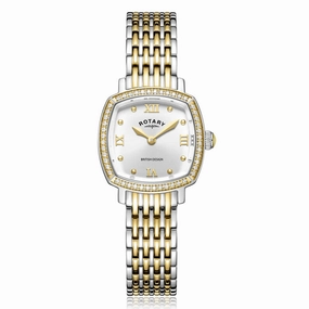 Rotary Traditional Crystal Set Two Tone Ladies Watch LB05811/70