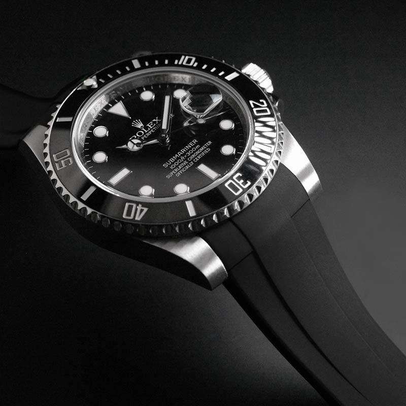 Rubber B strap for Rolex Submariner 41mm Ceramic - Tang Buckle Series