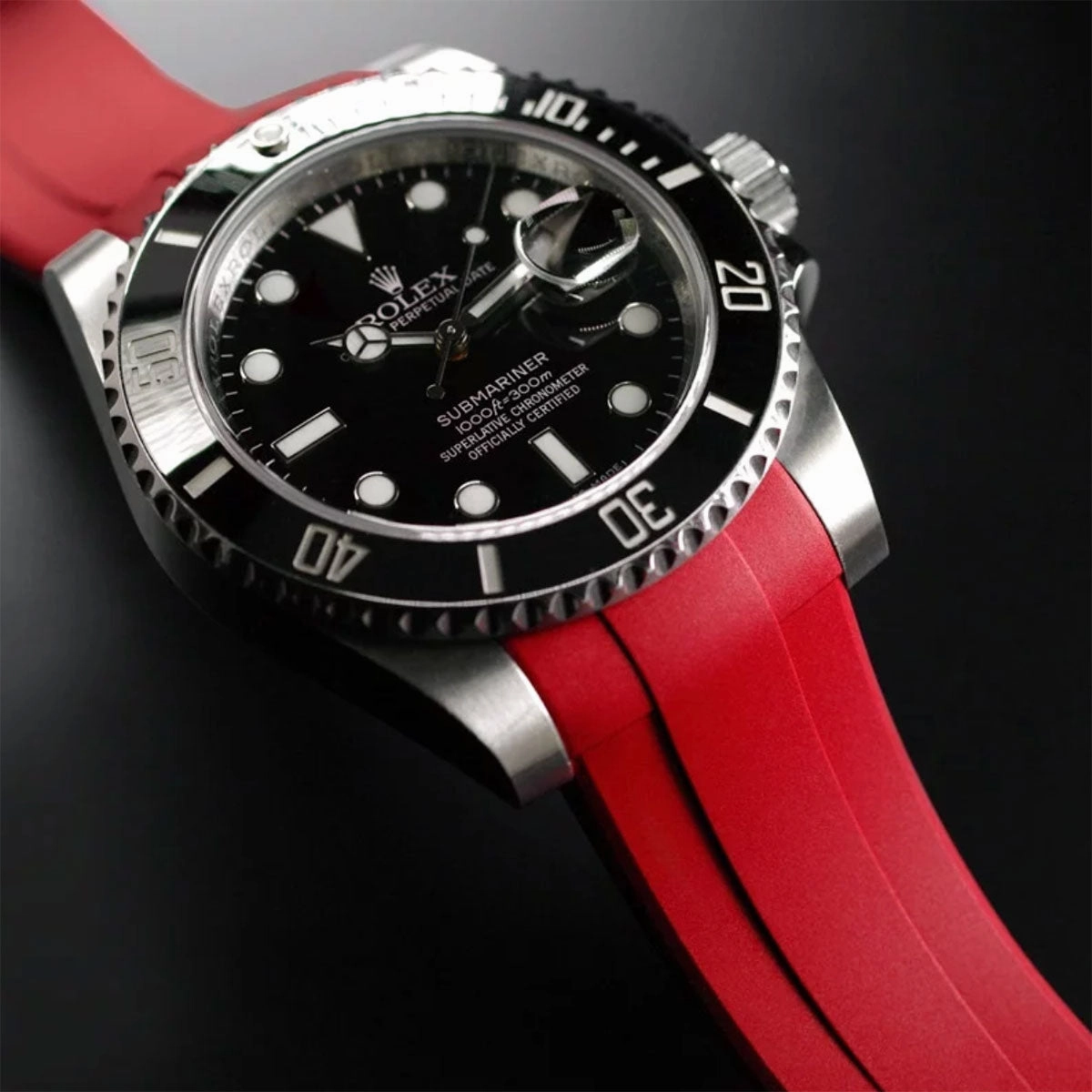 Rubber B strap for Submariner 40mm Ceramic - Tang Buckle Series