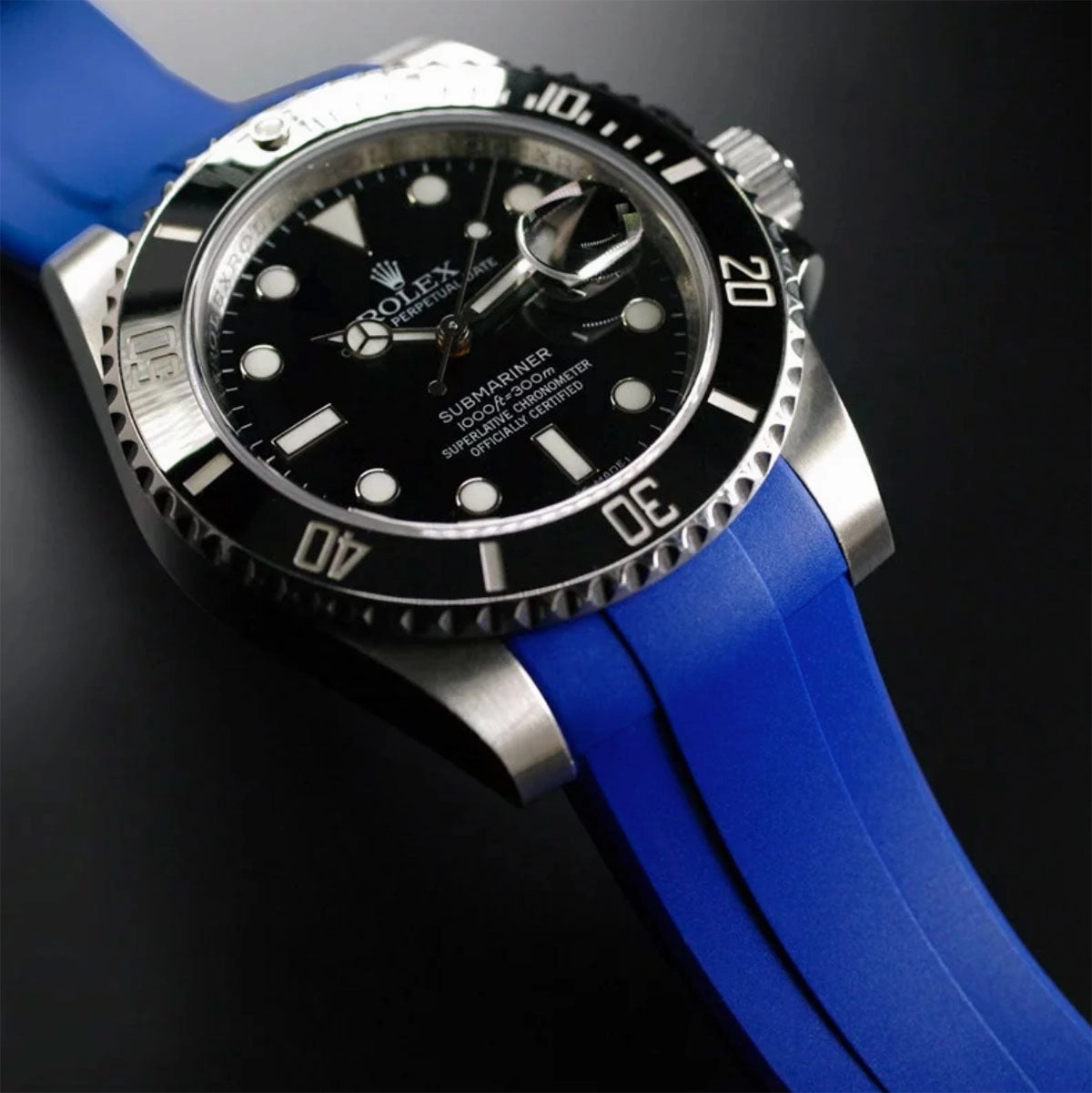 Rubber B strap for Submariner 40mm Ceramic - Tang Buckle Series