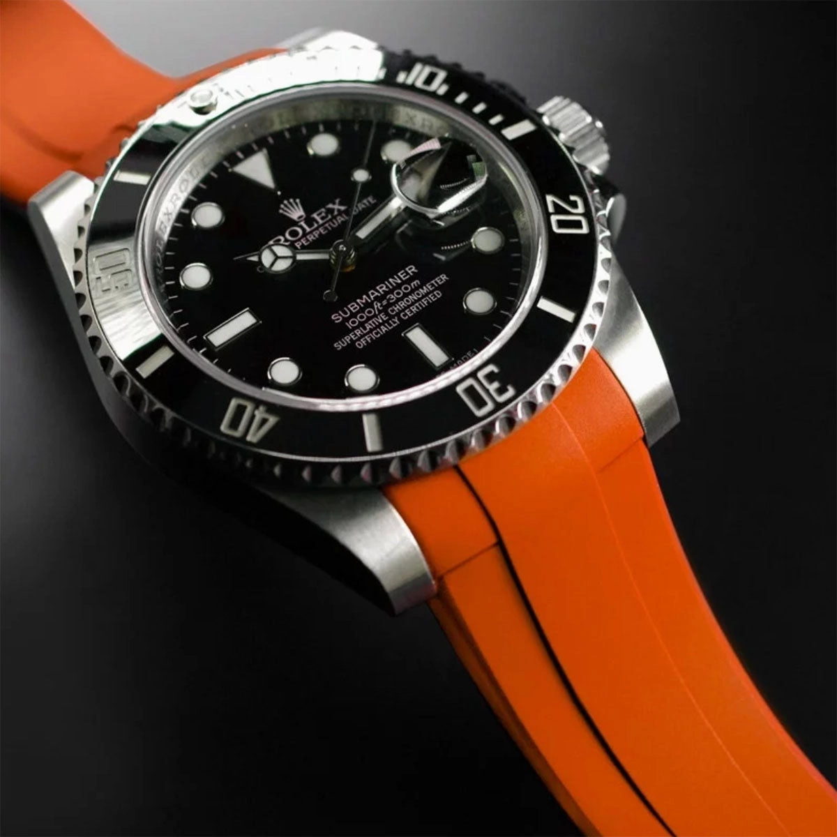 Rubber B strap for Submariner 40mm Ceramic - Tang Buckle Series