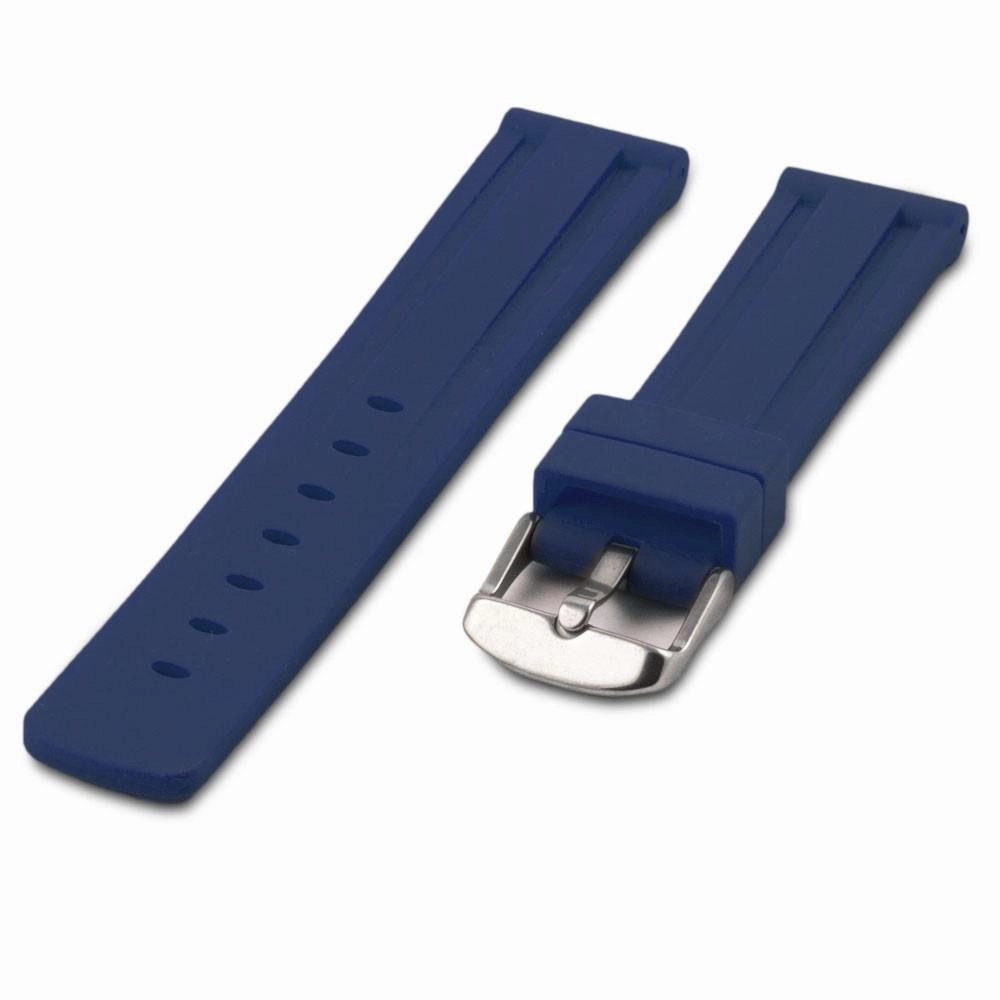 Rubber watch band (black, brown, white, green, red, orange, yellow, blue)