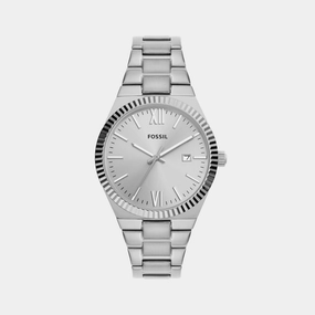 Scarlette Women Quartz Silver Dial Analog Stainless Steel Watch ES5300
