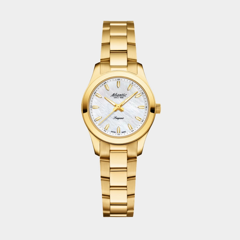 Seapair Women Quartz Mother of Pearl Dial Analog Stainless Steel Watch 20335.45.07