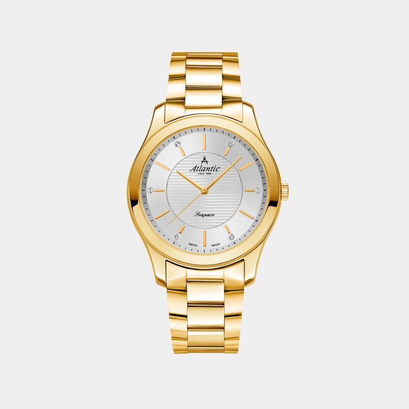 Seapair Women Quartz Silver Dial Analog Stainless Steel Watch 20335.45.21