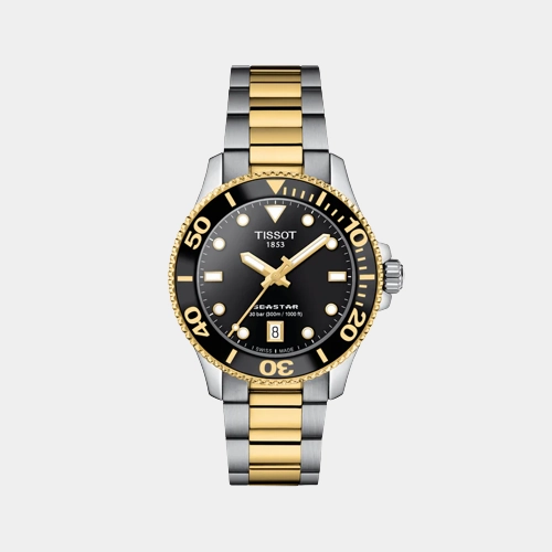 Seastar Women Black Analog Stainless Steel Watch T1202102205100
