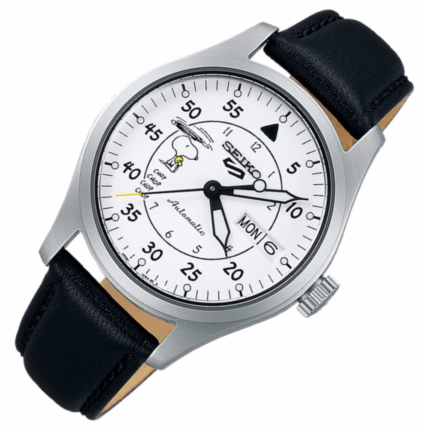 Seiko 5 Sports SRPK27K1 Snoopy Peanut Parachute 55th Anniversary Limited Ed Automatic Watch for Men