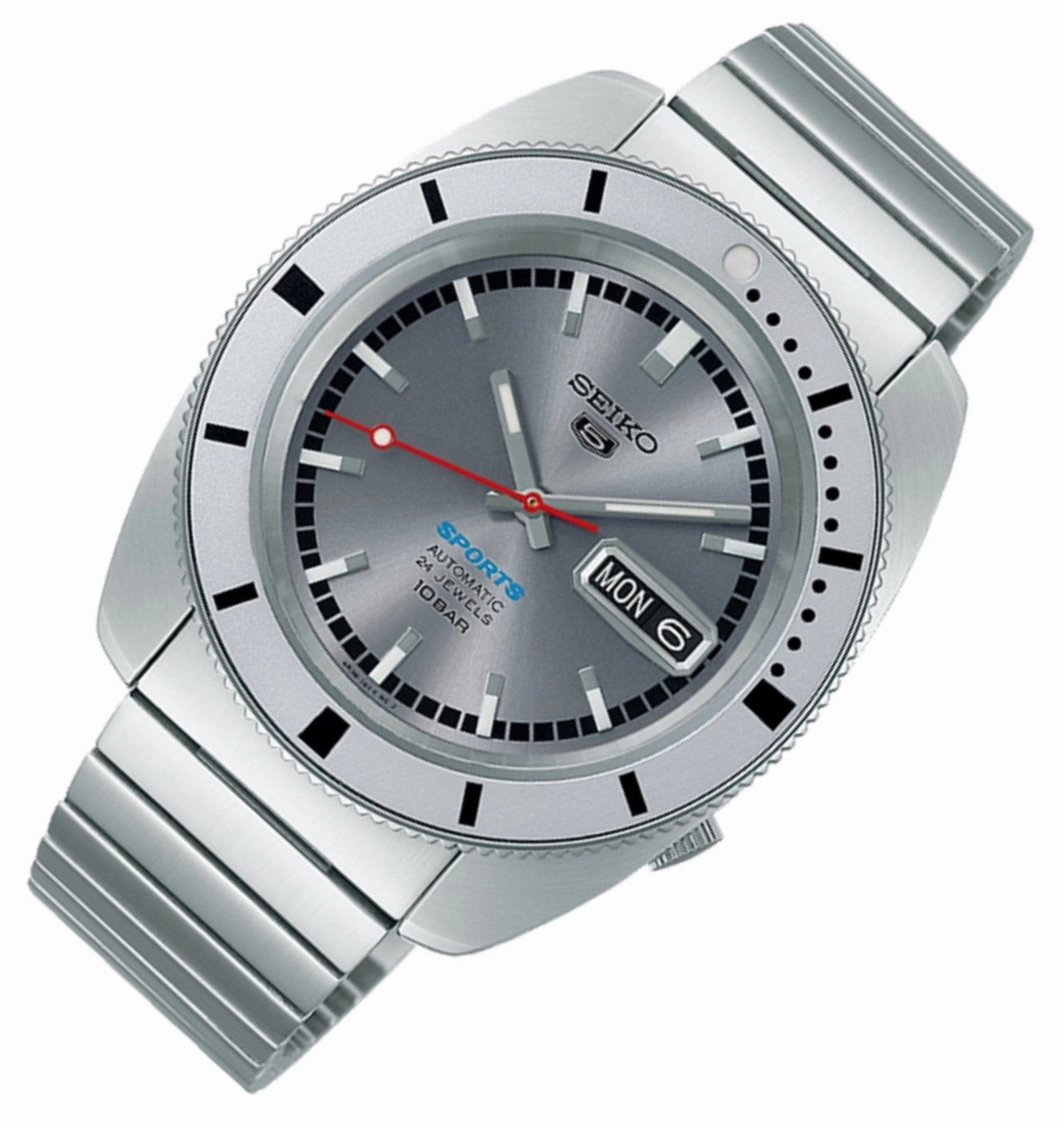 Seiko 5 Sports SRPL03K1 Ash Blue 1968 Limited Edition Automatic Watch for Men