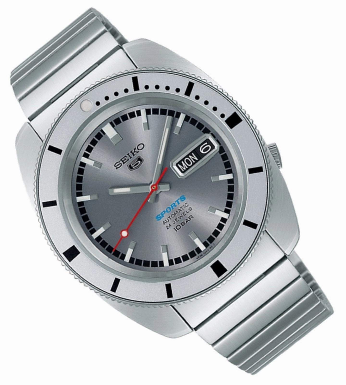Seiko 5 Sports SRPL03K1 Ash Blue 1968 Limited Edition Automatic Watch for Men