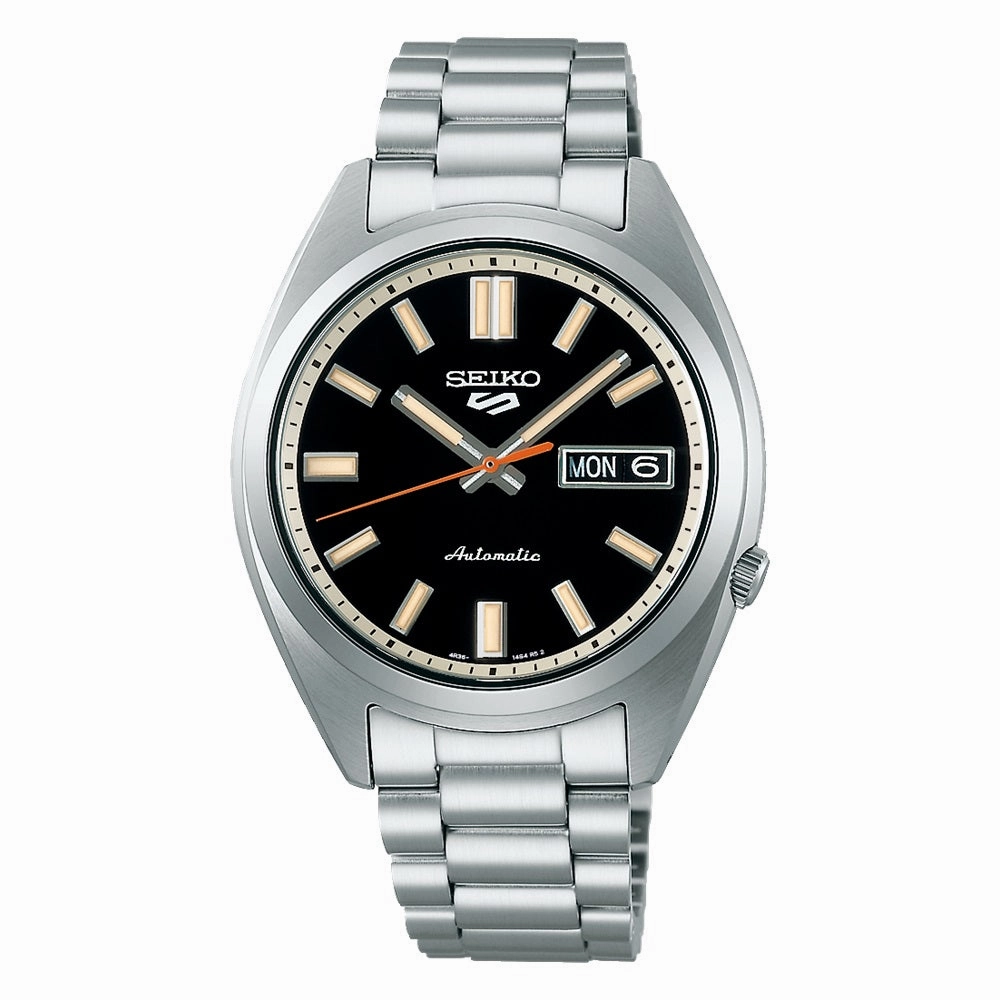 Seiko 5 Sports SXNS 'Deep Black Wash' Stainless Steel Mens Watch SRPK89K1