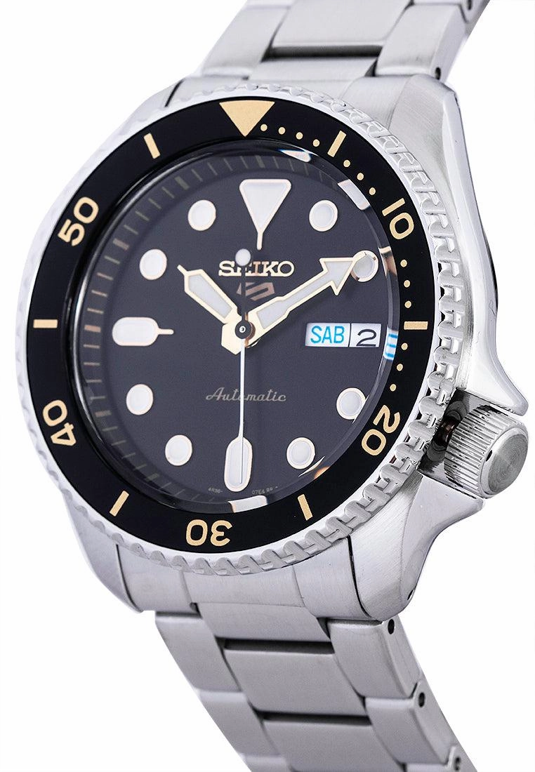 Seiko 5 SRPD57K1 Sports  Silver Stainless Automatic Watch for Men