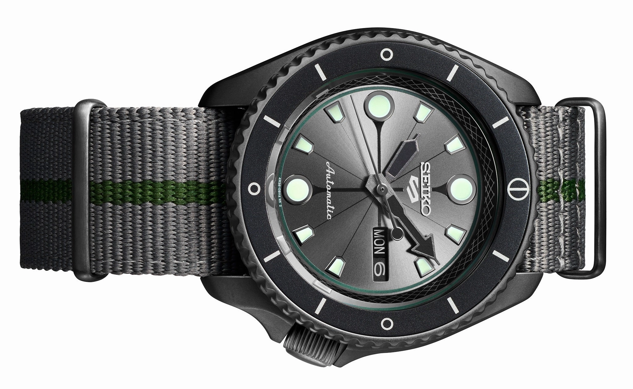 Seiko 5 SRPF75K1 Naruto Series Shikamaru Nara Limited Edition Automatic Watch for Men's