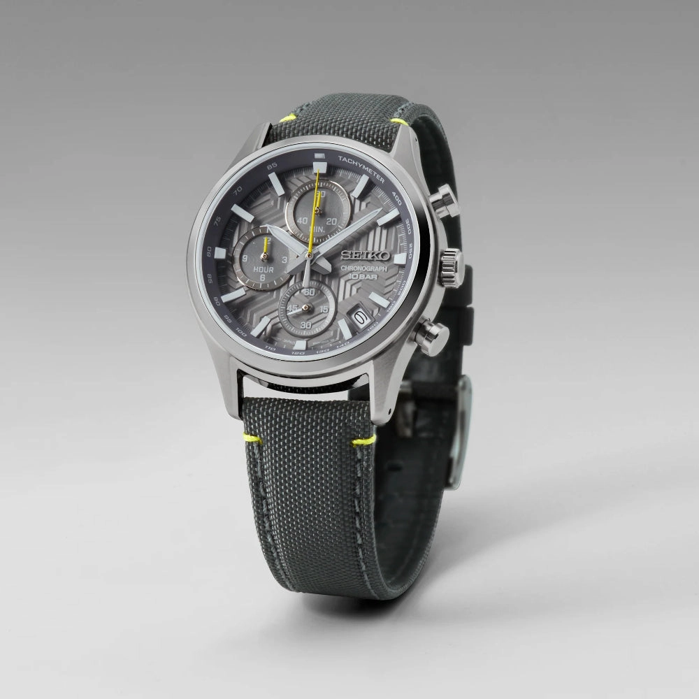Seiko Essentials Chronograph - Grey Dial & Strap SSB423