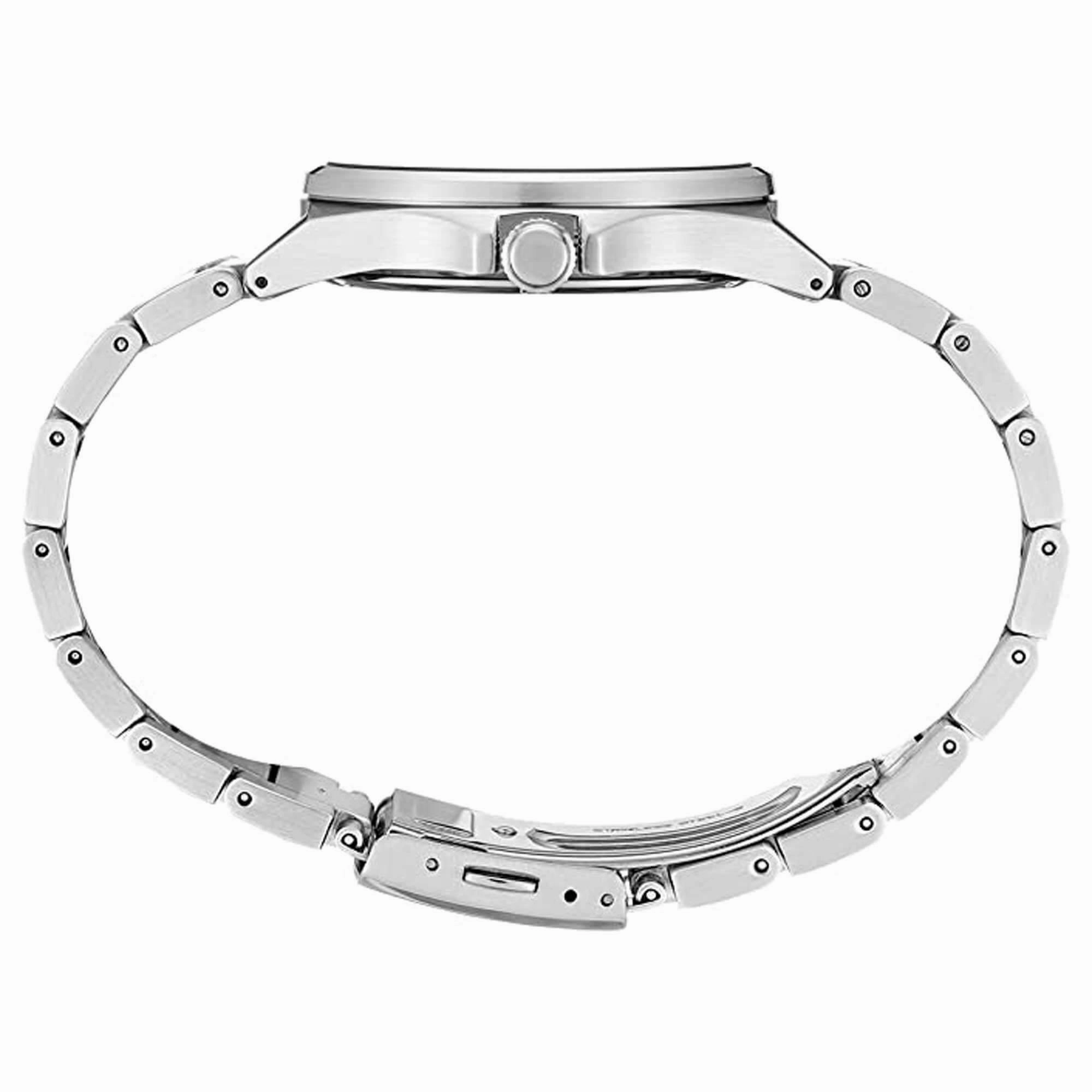 Seiko Men's Quartz Watch - Essentials Black Dial Stainless Steel Bracelet | SUR505P1
