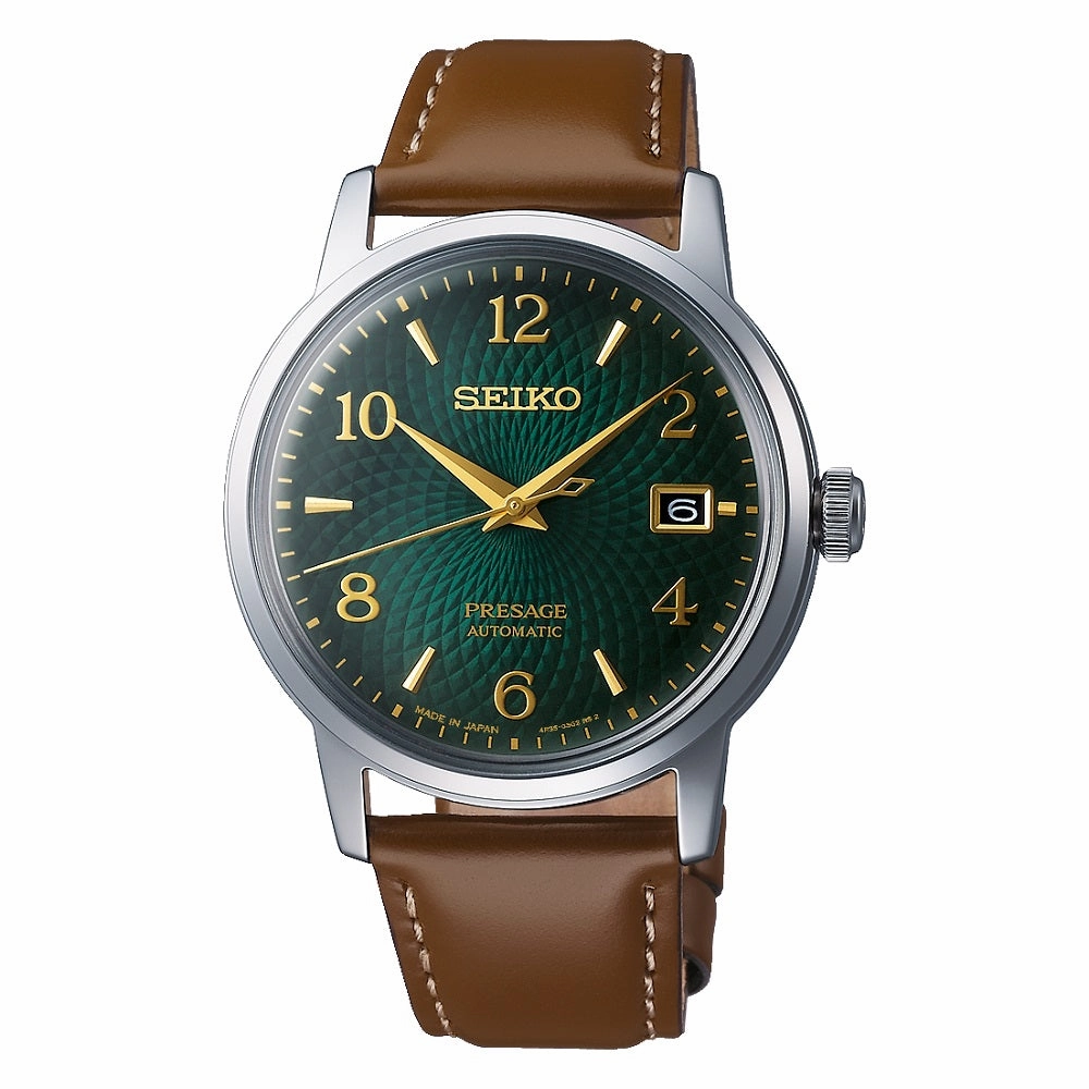 Seiko Presage Cocktail Green Automatic Date Men's Watch SRPE45J1