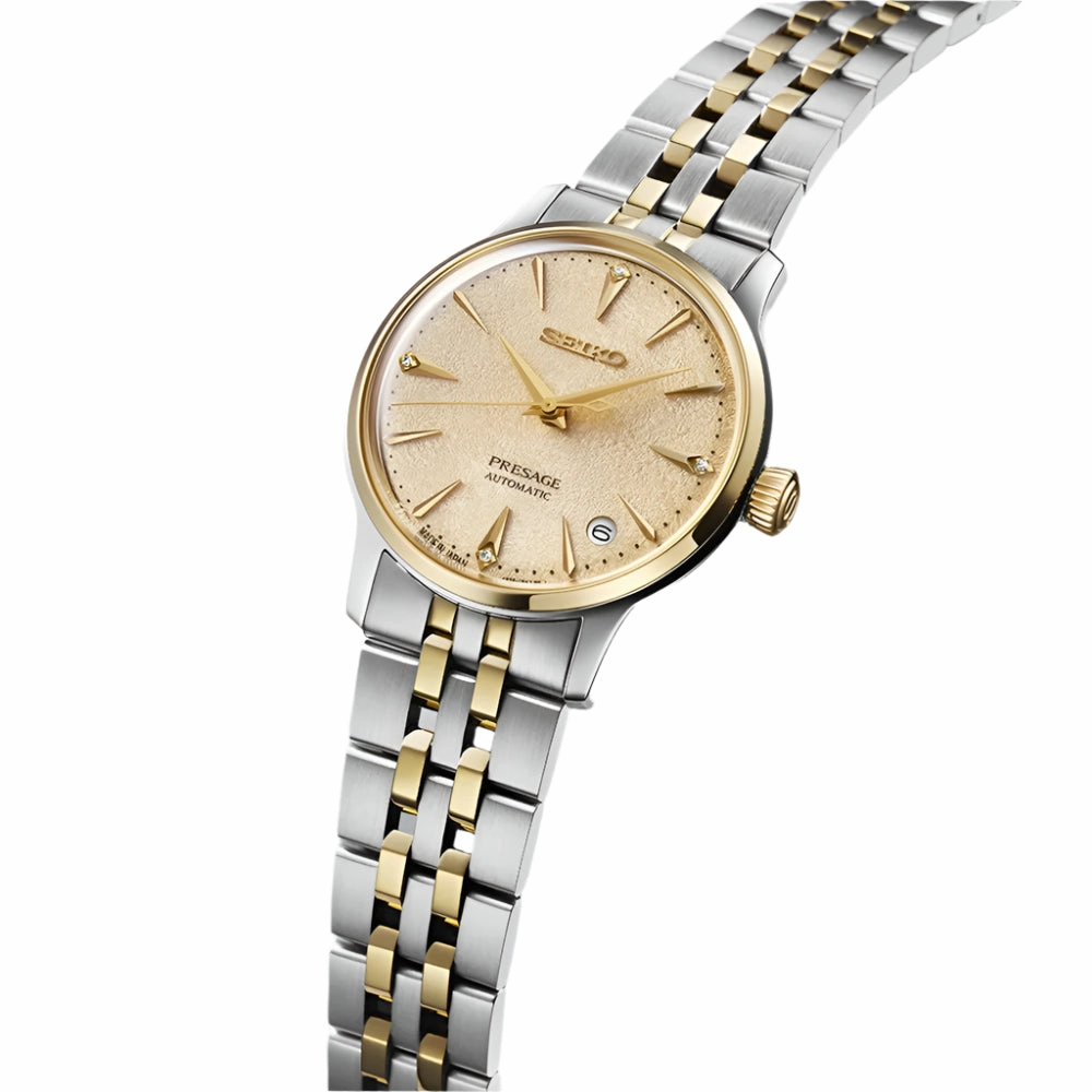 Seiko Presage Frozen Daiquiri Diamond Cocktail Time Ladies Watch SRPL64J1
