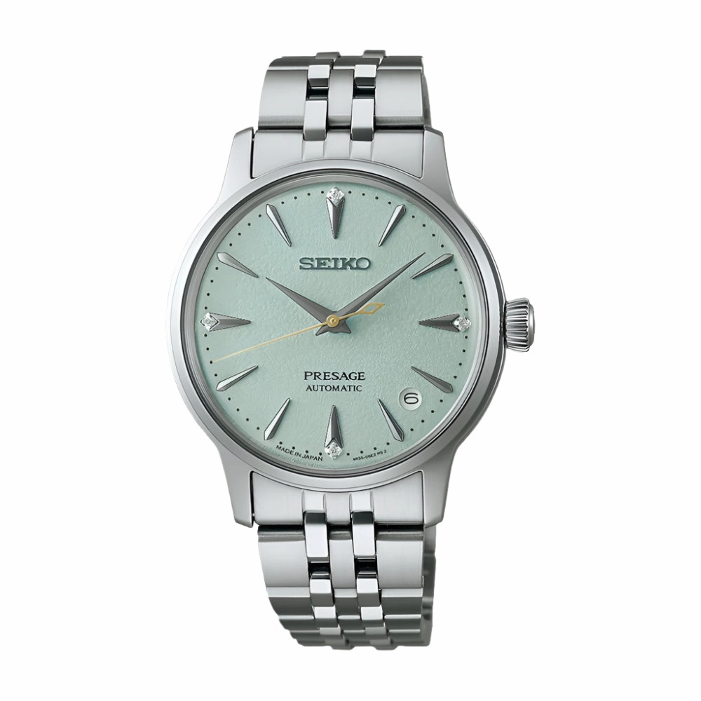 Seiko Presage Frozen Mojito Diamond Cocktail Time Ladies Watch SRPL63J1