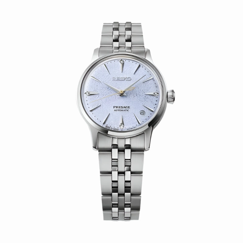 Seiko Presage Frozen Skydiving Diamond Cocktail Time Ladies Watch SRPL61J1