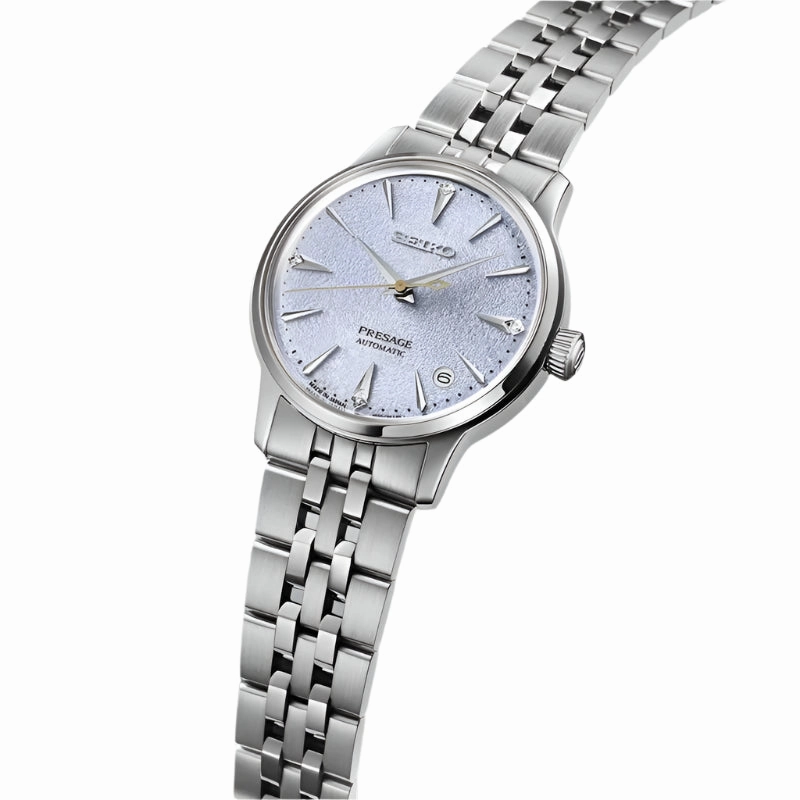 Seiko Presage Frozen Skydiving Diamond Cocktail Time Ladies Watch SRPL61J1