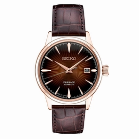 Seiko Presage "Cocktail Time" Series Rose-Tone Automatic Watch
