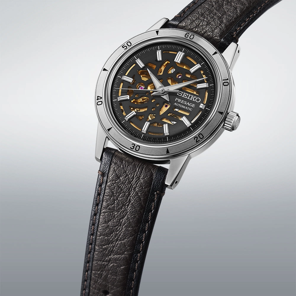 Seiko Presage Style 60's Elegant yet Rugged Biker Style Watch SSA461J1