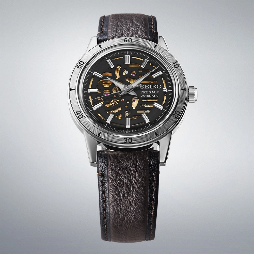 Seiko Presage Style 60's Elegant yet Rugged Biker Style Watch SSA461J1