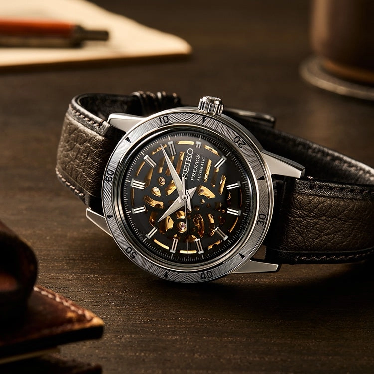 Seiko Presage Style 60's Elegant yet Rugged Biker Style Watch SSA461J1