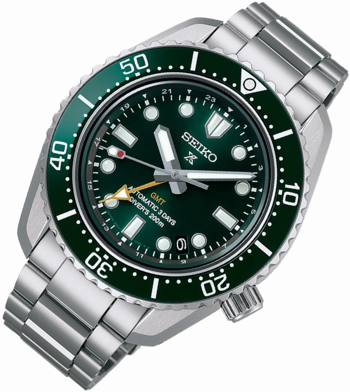 Seiko Prospex SPB381J1 "Hulk" Green 1968 GMT Automatic Watch
