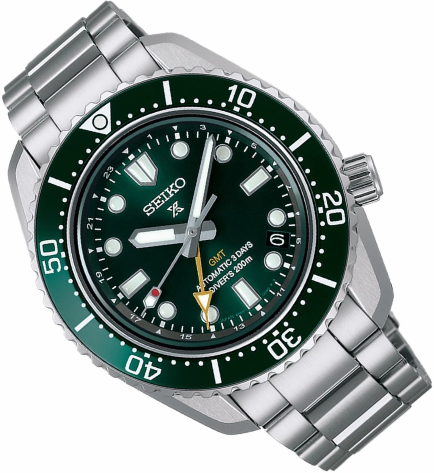 Seiko Prospex SPB381J1 "Hulk" Green 1968 GMT Automatic Watch