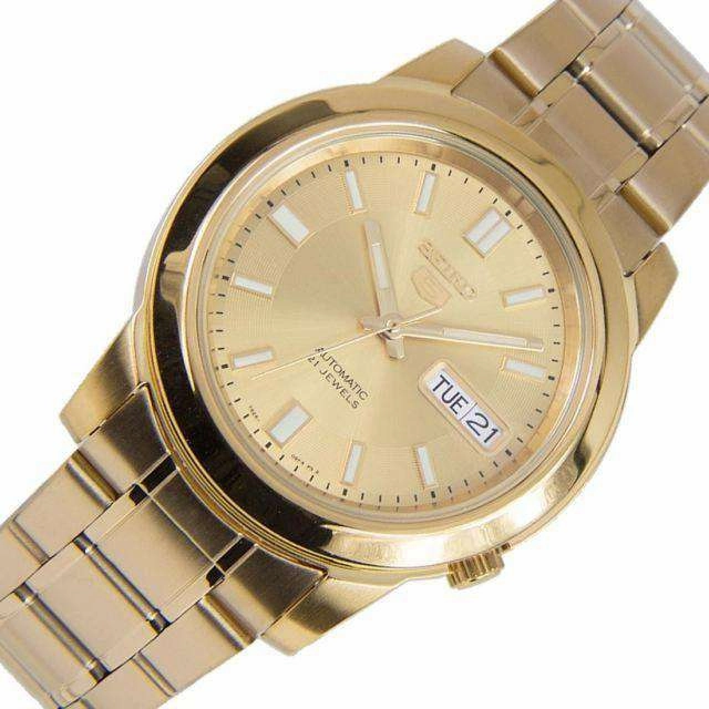 SEIKO SNKK20K1 Automatic Gold Plated Stainless Steel Watch for Men-