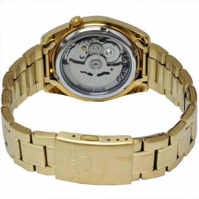 SEIKO SNKK84K1 Automatic Gold Stainless Steel Watch for Men