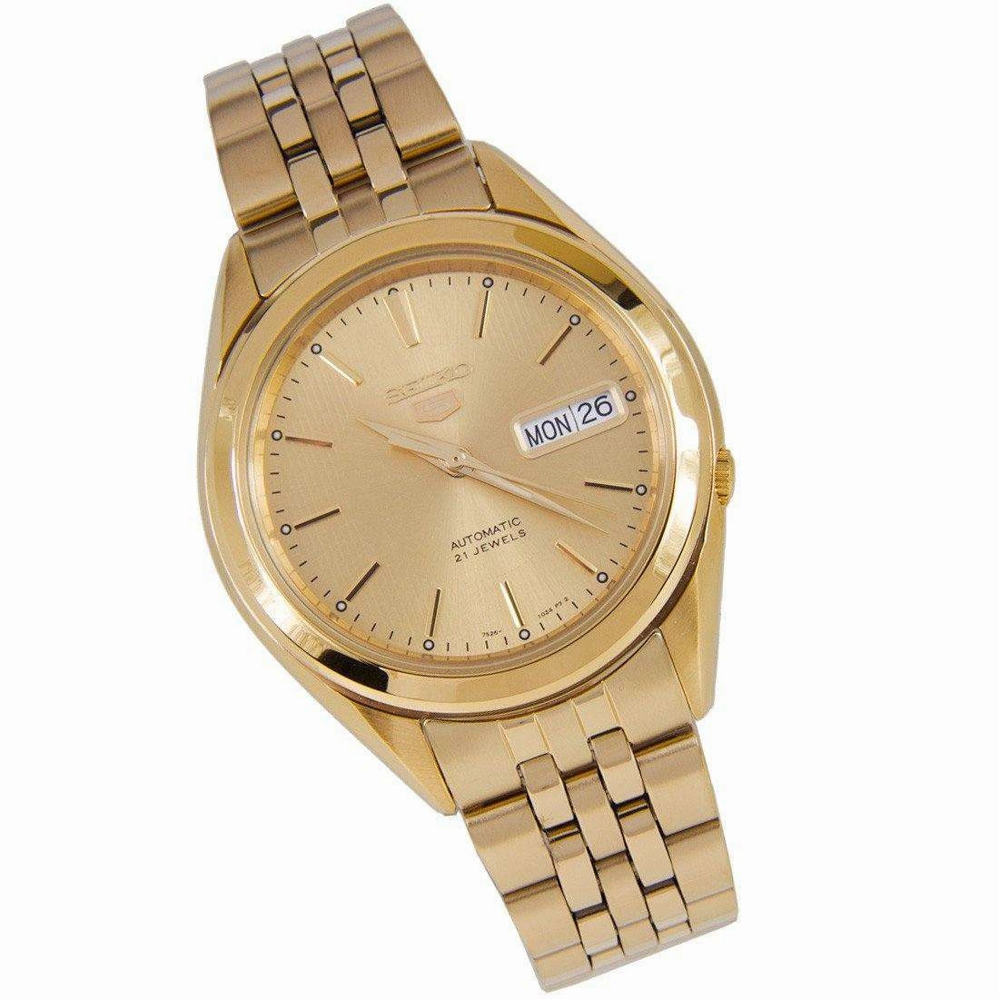 SEIKO SNKL28K1 Automatic Gold Plated Stainless Steel Watch for Men-