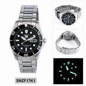 SEIKO SNZF17K1 Automatic Silver Stainless Steel Watch for Men