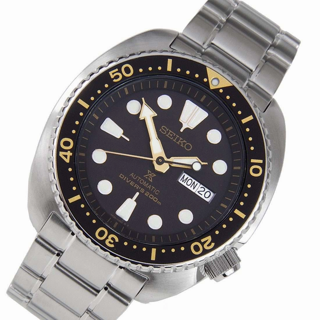 SEIKO SRP775K1 Automatic Turtle Silver Stainless Steel Watch for Men