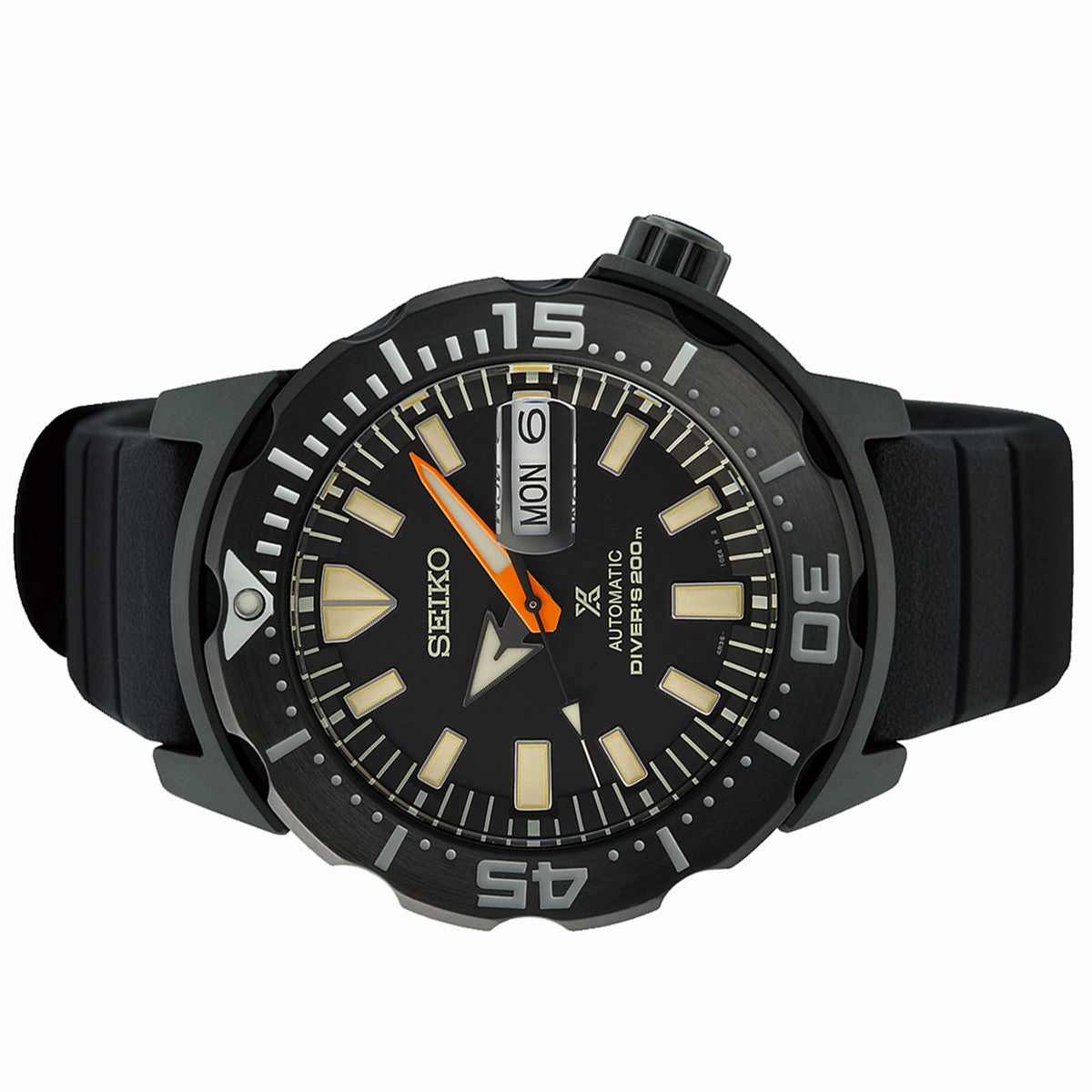 Seiko SRPH13K1 Prospex Black Series Monster Limited Edition Automatic Diver Watch Men